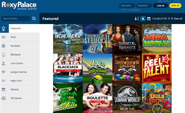 Roxy Palace Casino Review